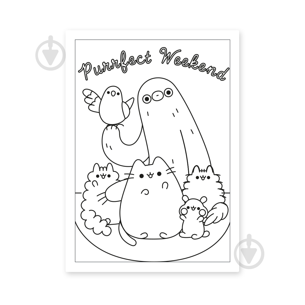 Раскраска «А4 YES Pusheen 12 стр.» - фото 3