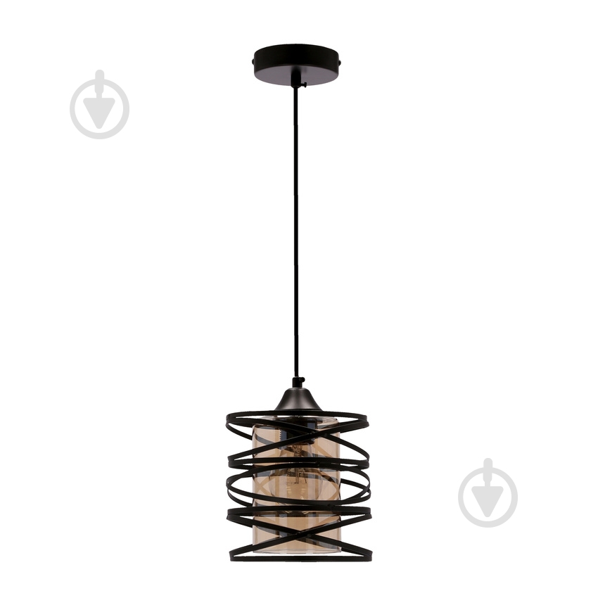 Люстра підвісна Candellux ELUNA 1x60 Вт E27 чорний 31-09548 - фото 1