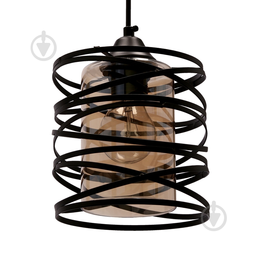 Люстра підвісна Candellux ELUNA 1x60 Вт E27 чорний 31-09548 - фото 2