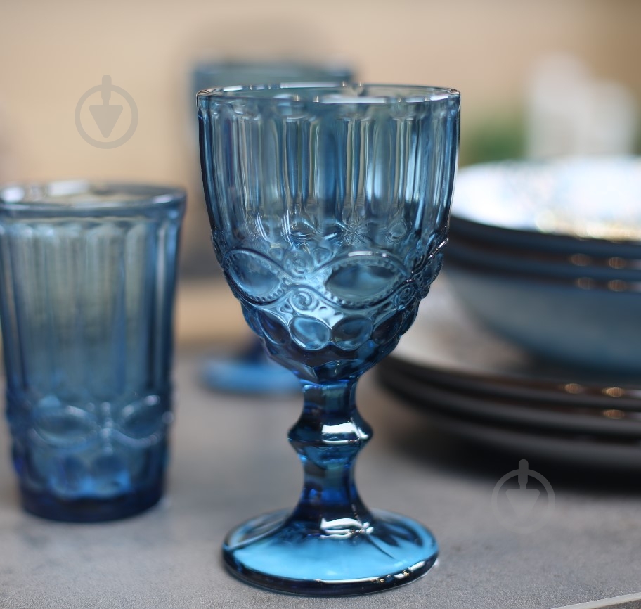 Бокал Fiora Vintage синій 250 мл - фото 4