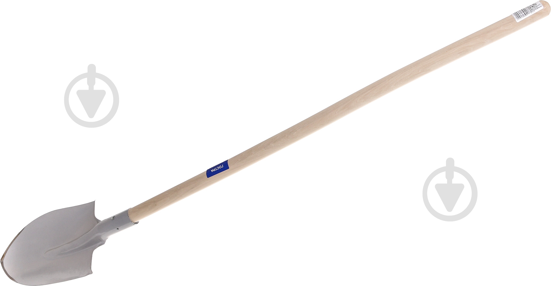 Лопата штикова ЛПК (американка) з держаком Лев заточена, загартована - фото 1