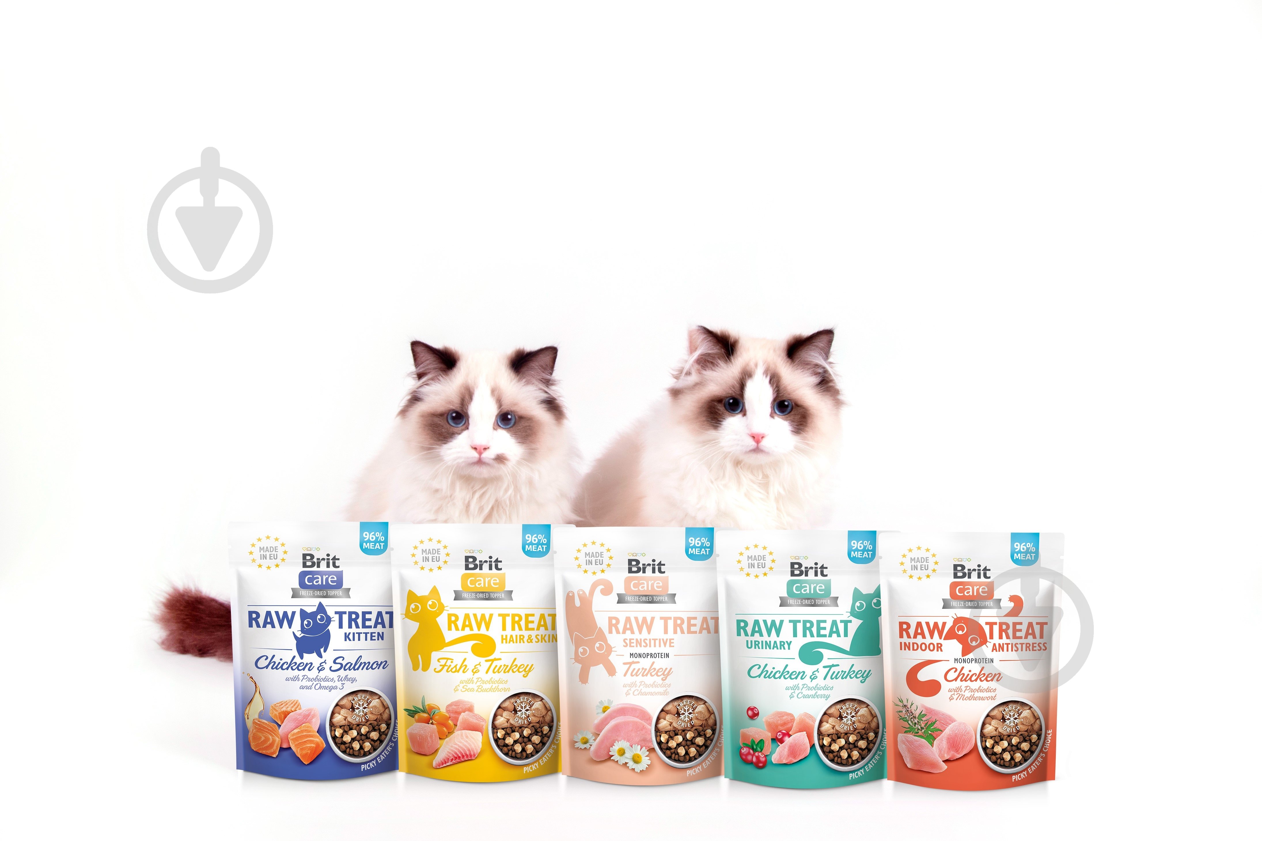 Лакомство Brit Raw Treat Sensitive Freeze-dried с индейкой 40 г - фото 5