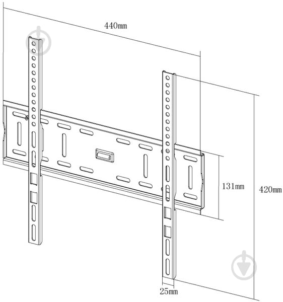 Крепление для телевизора X-Digital STEEL SF305 фиксированные 26"-55" черный - фото 3 Крепление для телевизора X-Digital STEEL SF305 фиксированные 26"-55" черный - фото 3