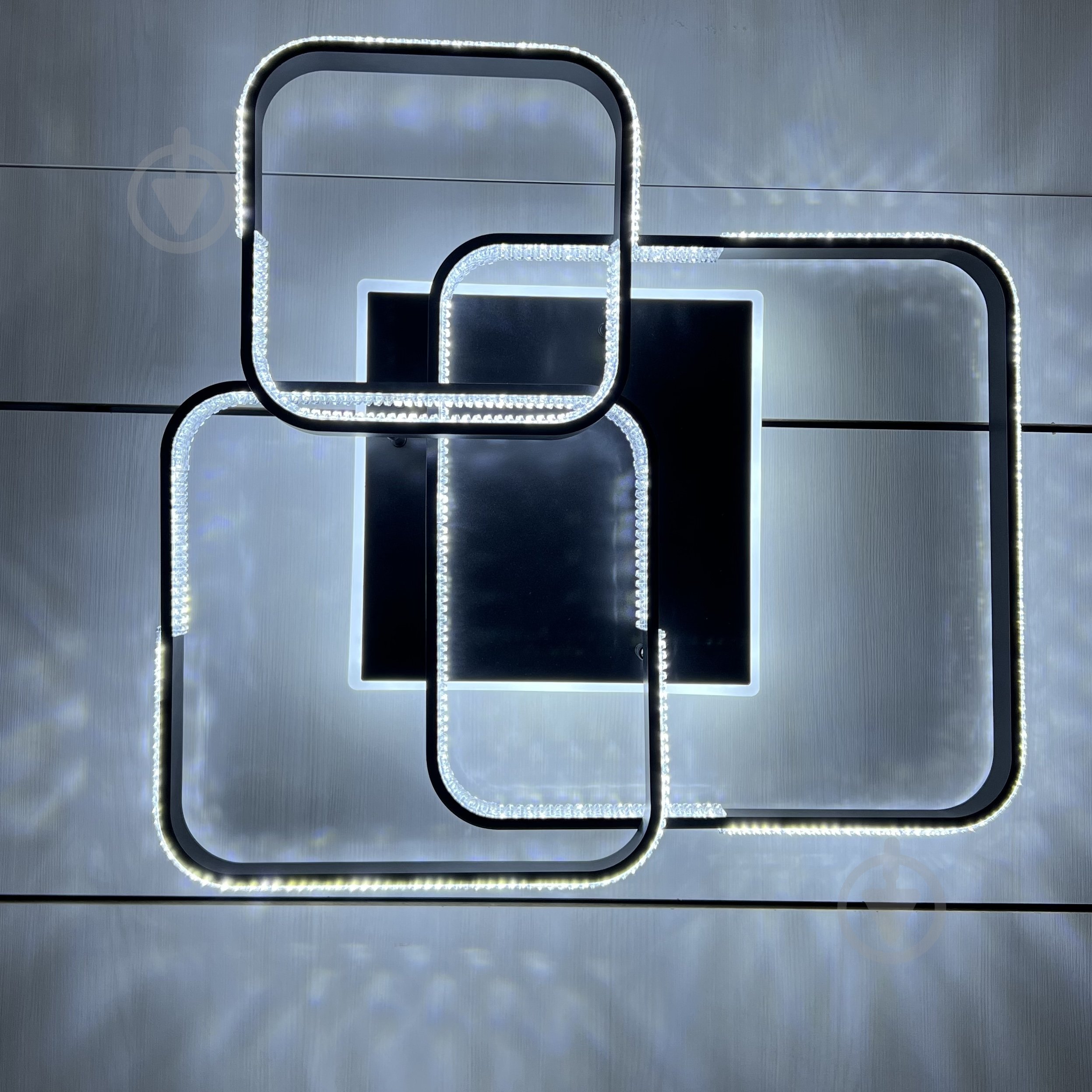 Люстра світлодіодна Luminaria 130 Вт LED-модуль чорний AKRILIKA SQUARE 130W 4S BLACK - фото 4 Люстра світлодіодна Luminaria 130 Вт LED-модуль чорний AKRILIKA SQUARE 130W 4S BLACK - фото 4