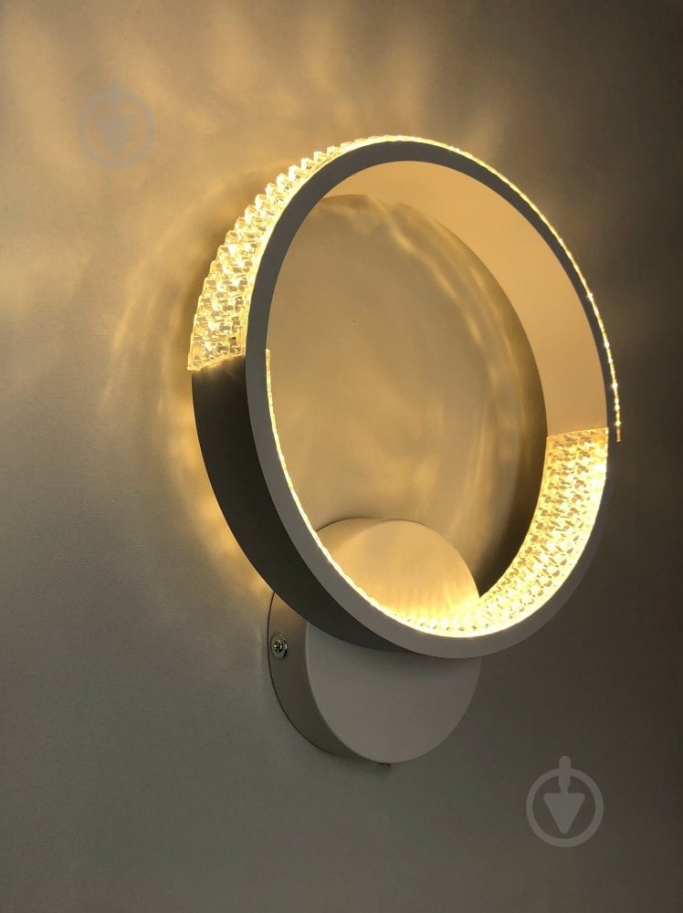 Бра Luminaria 1x17 Вт без цоколя белый AKRILIKA ROUND 17W 1R WHITE - фото 4