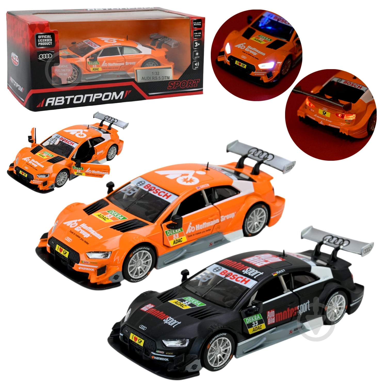 Автомодель Автопром 1:32 Audi RS 5 DTM 68448 - фото 1