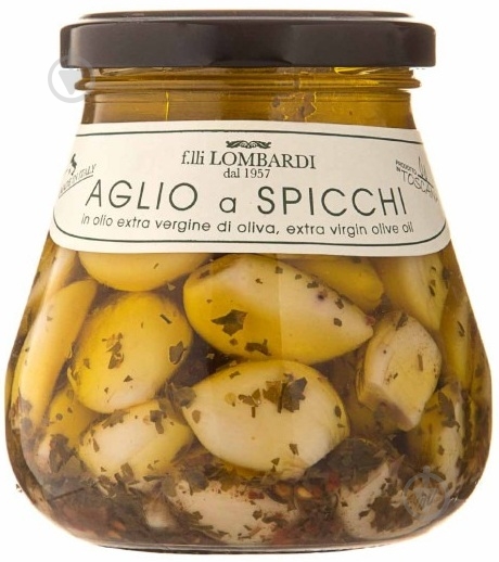 Чеснок Lombardi в оливковом масле Extra Virgin 280 г - фото 1