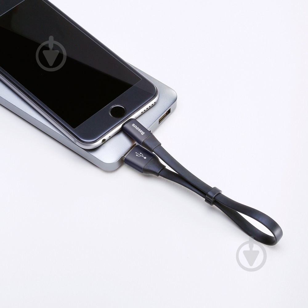 Кабель BASEUS Nimble Lightning 2.0 A 0,23 м чорний (CALMBJ-B01) - фото 4 Кабель BASEUS Nimble Lightning 2.0 A 0,23 м чорний (CALMBJ-B01) - фото 4