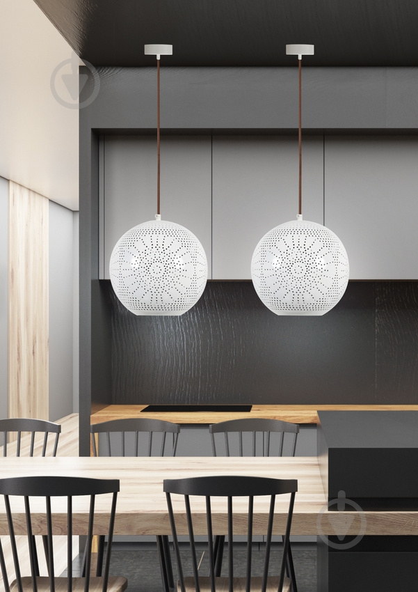 Люстра подвесная Candellux BENE 1x60 Вт E27 белый 31-70586 - фото 3 Люстра подвесная Candellux BENE 1x60 Вт E27 белый 31-70586 - фото 3