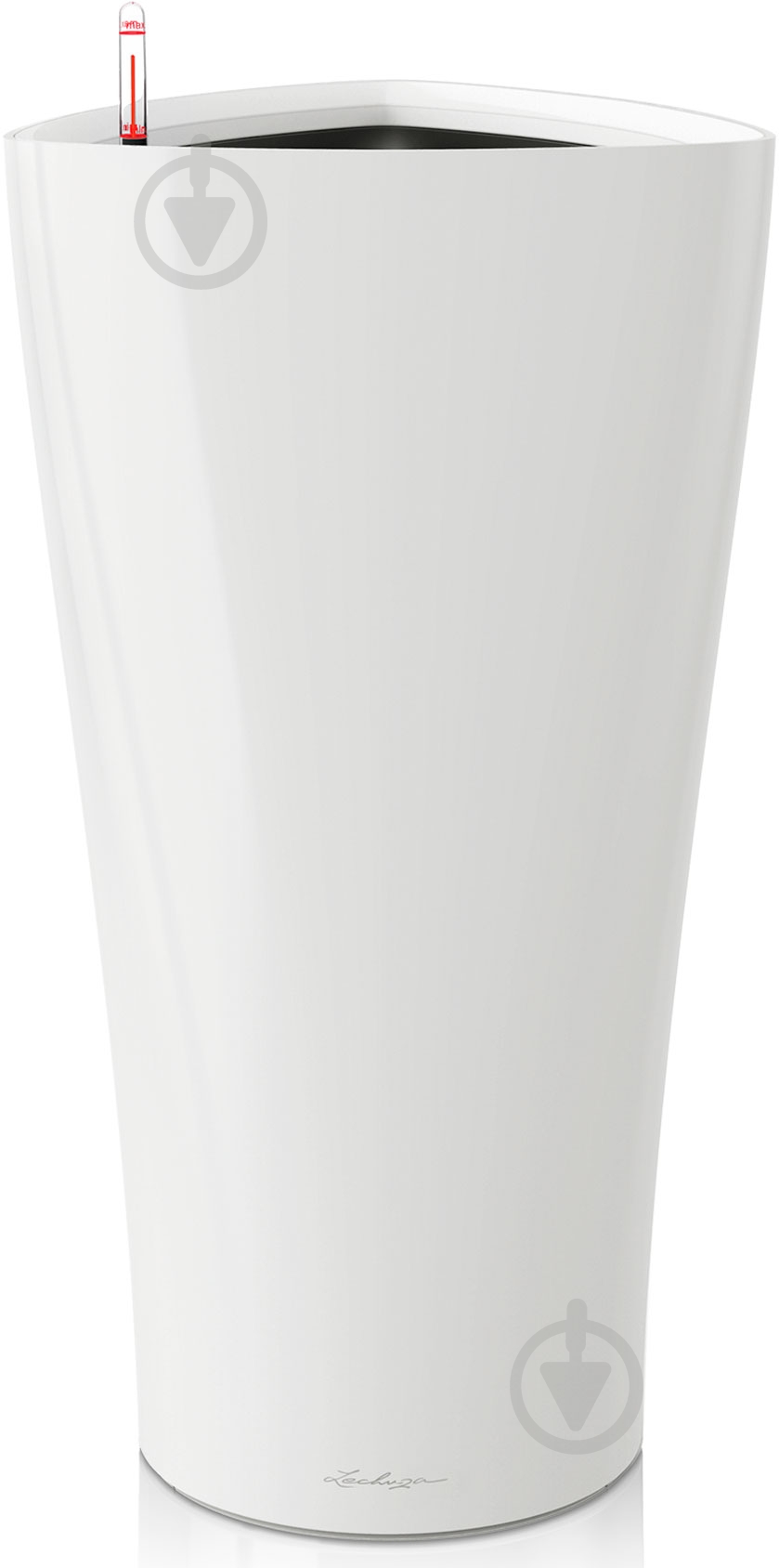 Кашпо Lechuza Delta 40 трикутний 17 білий (15540) - фото 1