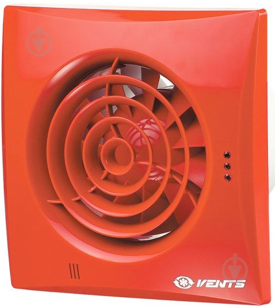 Вытяжной вентилятор Вентс Квайт червоний 100 - фото 1