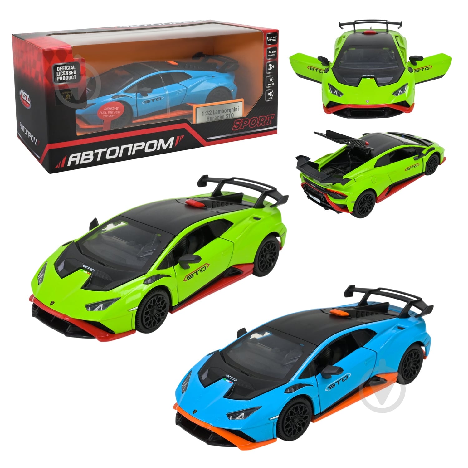 Автомодель Автопром 1:32 Huracán STO 68716 - фото 1