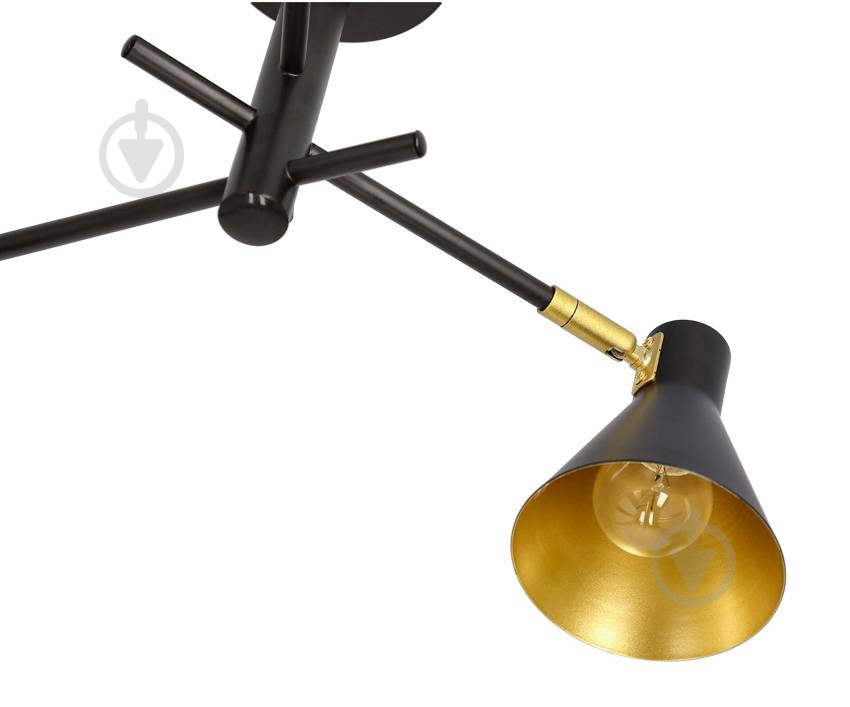 Люстра Candellux LESS 3x40 Вт E14 чорний/золото 33-70975 - фото 3