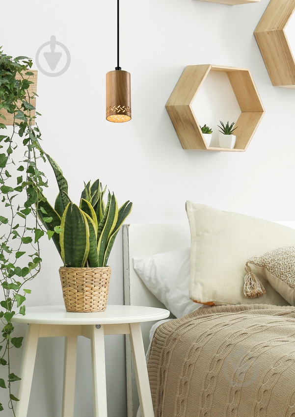 Люстра підвісна Candellux Tubo 1x25 Вт GU10 коричневий/чорний 31-78568 - фото 4