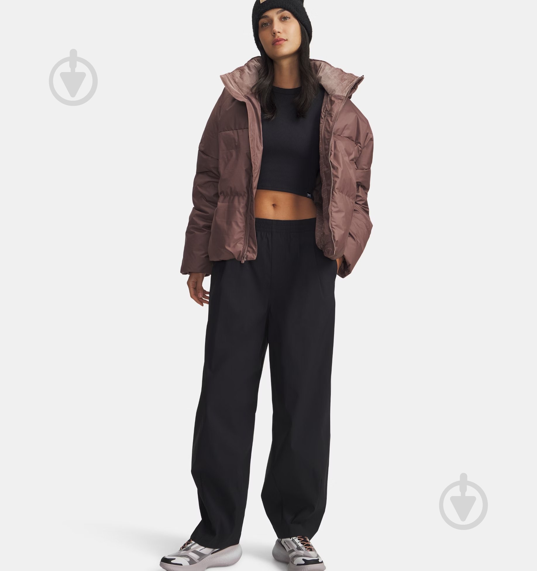 Куртка жіноча зимова Under Armour Limitless Down Puffer Jacket 6001001-256 р.S коричнева - фото 5