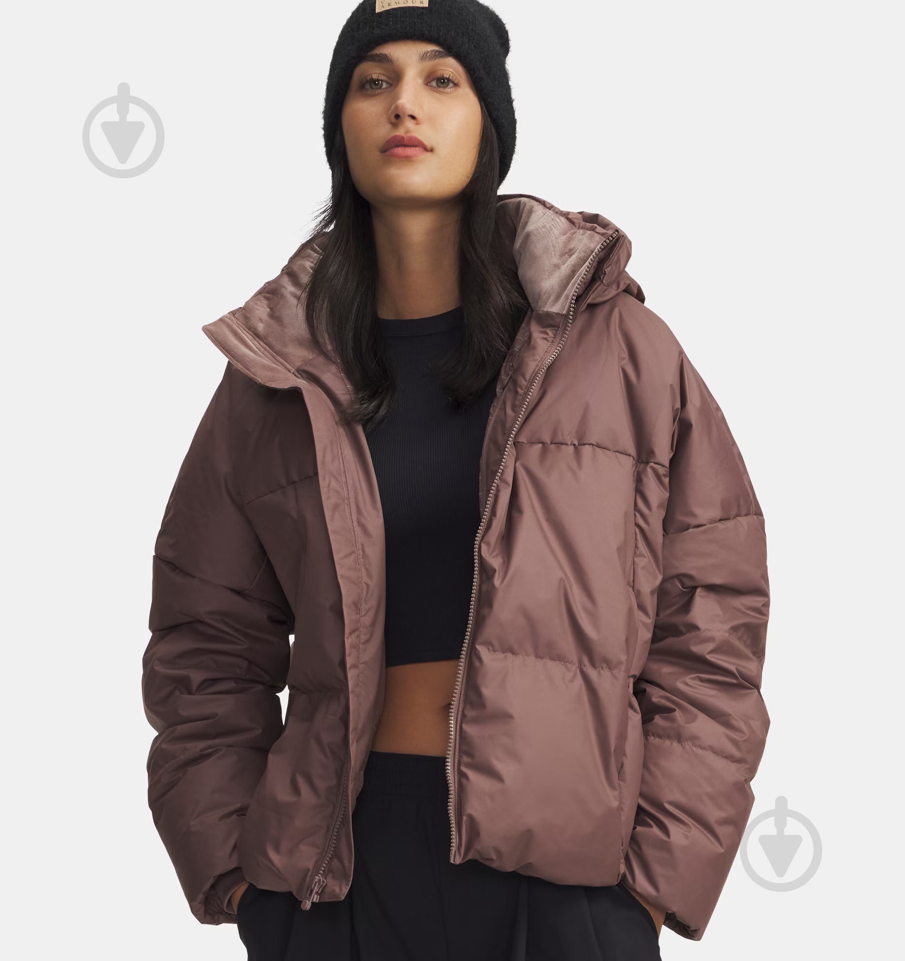 Куртка жіноча зимова Under Armour Limitless Down Puffer Jacket 6001001-256 р.XS коричнева - фото 1 Куртка жіноча зимова Under Armour Limitless Down Puffer Jacket 6001001-256 р.XS коричнева - фото 1