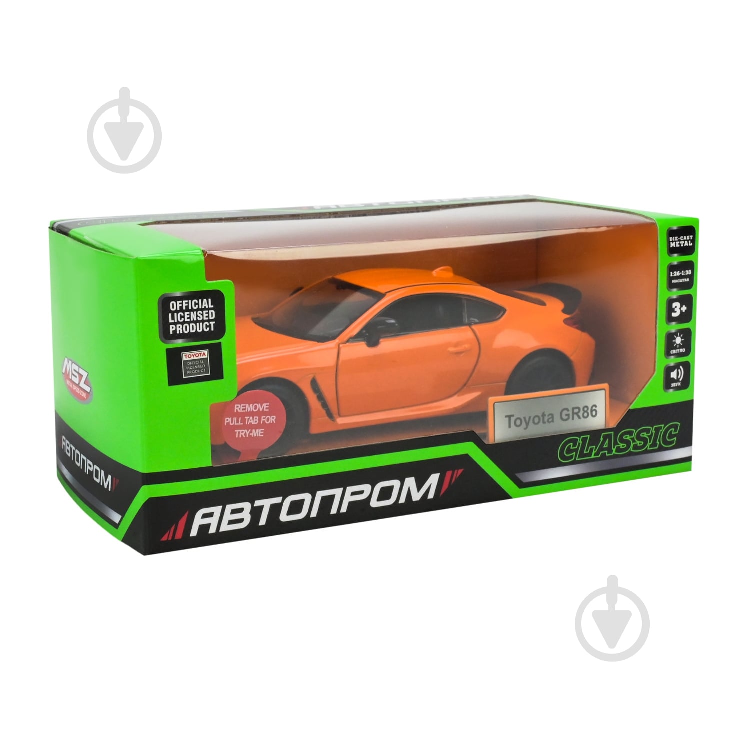 Автомодель Автопром 1:28 Toyota GR 86 68742 - фото 7
