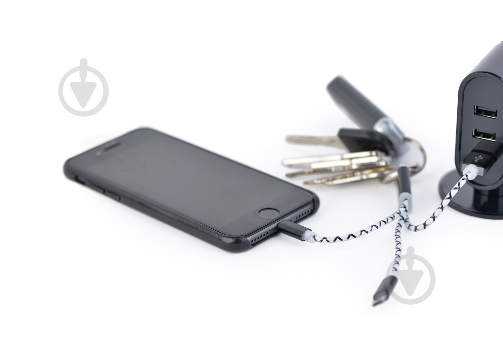 Кабель Cablexpert 0,1 м (CC-USB2-AM8PmB-01-MX) BM-папа/Lightning/Micro - фото 2
