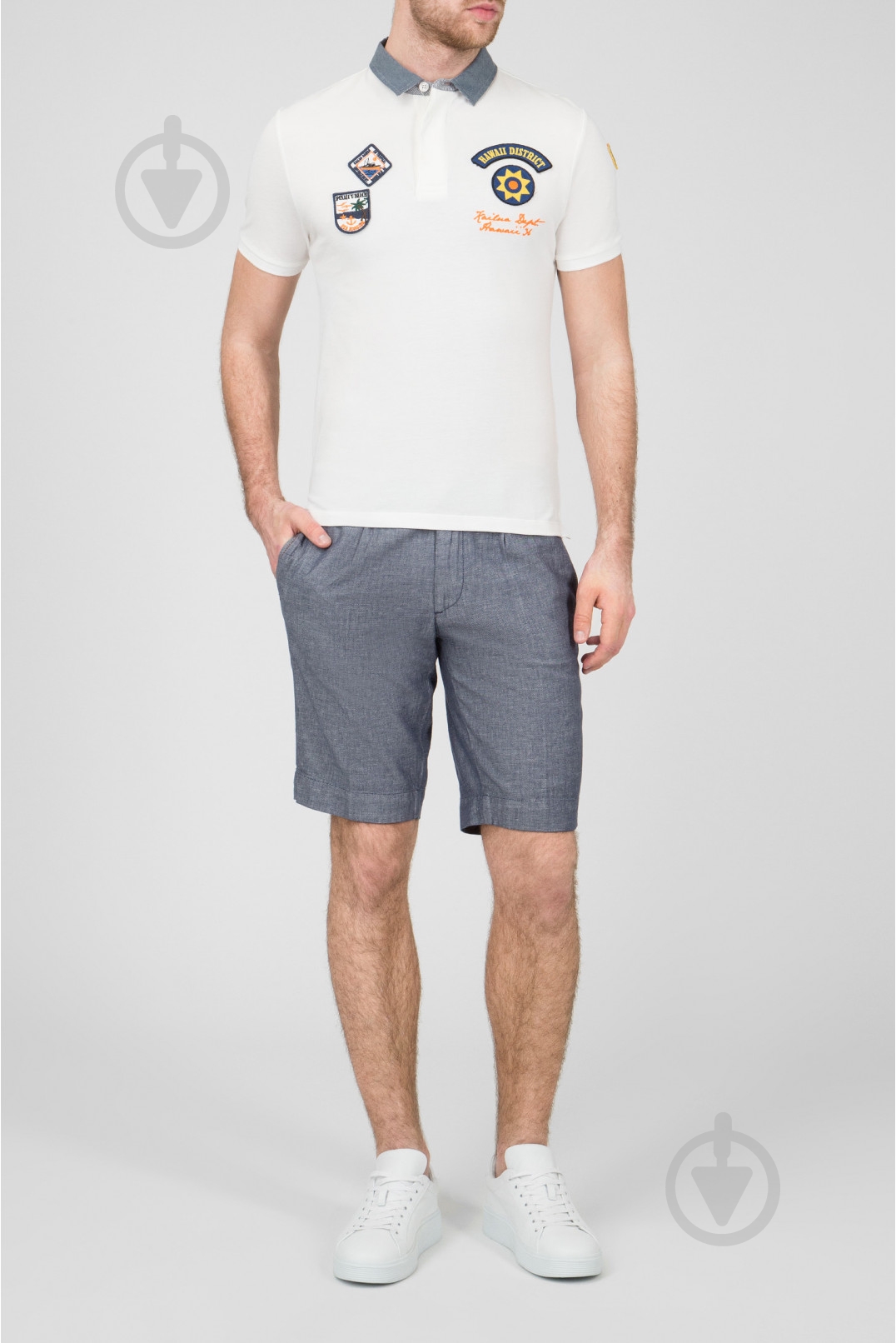 Поло Blauer 19SBLUT02176-119 р.M белый - фото 4