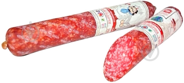 Колбаса Мясная гильдия сиро-копченая с филе индейки высшего сорта (22021086) - фото 1 Колбаса Мясная гильдия сиро-копченая с филе индейки высшего сорта (22021086) - фото 1