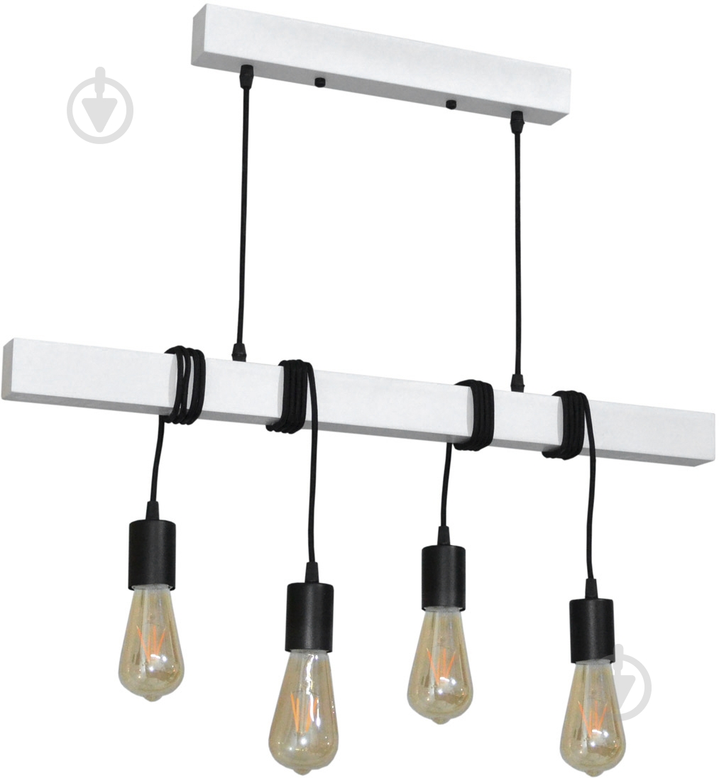 Підвіс Геотон Крона-4 4x60 Вт E27 білий - фото 1