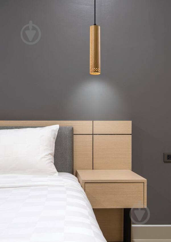 Люстра подвесная Candellux Tubo 1x25 Вт коричневый/черный 31-78582 - фото 4