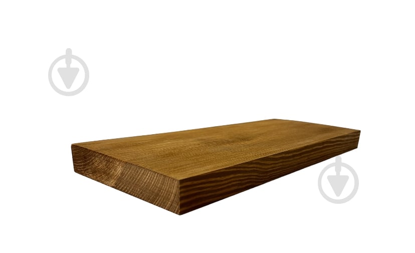 Полка MAYWOOD деревянная скрытого монтажа американский орех 400x165x30 мм - фото 1