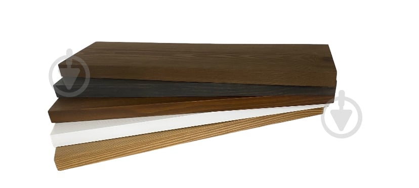 Полка MAYWOOD деревянная скрытого монтажа 600x165x30 мм орех - фото 4