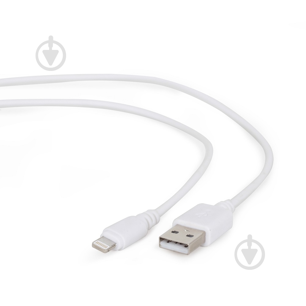Кабель Cablexpert 2 м белый (CC-USB2-AMLM-2M-W) USB 2.0 BM-папа/Lightning - фото 1
