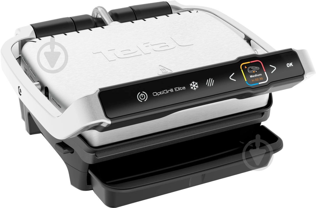 ВИТРИНА! Гриль-барбекю Tefal OptiGrill Elite GC750D30 - фото 1 ВИТРИНА! Гриль-барбекю Tefal OptiGrill Elite GC750D30 - фото 1
