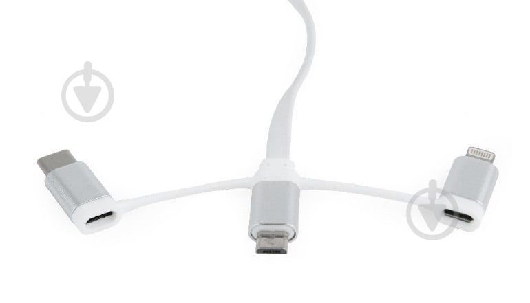 Кабель Cablexpert 1 м білий (CC-USB2-AMLM32-1M-W) USB 2.0 BM-тато/Lightning/Micro/Type-C USB - фото 3 Кабель Cablexpert 1 м білий (CC-USB2-AMLM32-1M-W) USB 2.0 BM-тато/Lightning/Micro/Type-C USB - фото 3