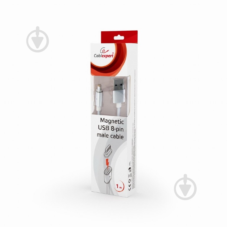 Кабель Cablexpert Lightning – USB 1 м белый (CC-USB2-AMLMM-1M) USB 2.0 BM-папа/Lightning - фото 3 Кабель Cablexpert Lightning – USB 1 м белый (CC-USB2-AMLMM-1M) USB 2.0 BM-папа/Lightning - фото 3