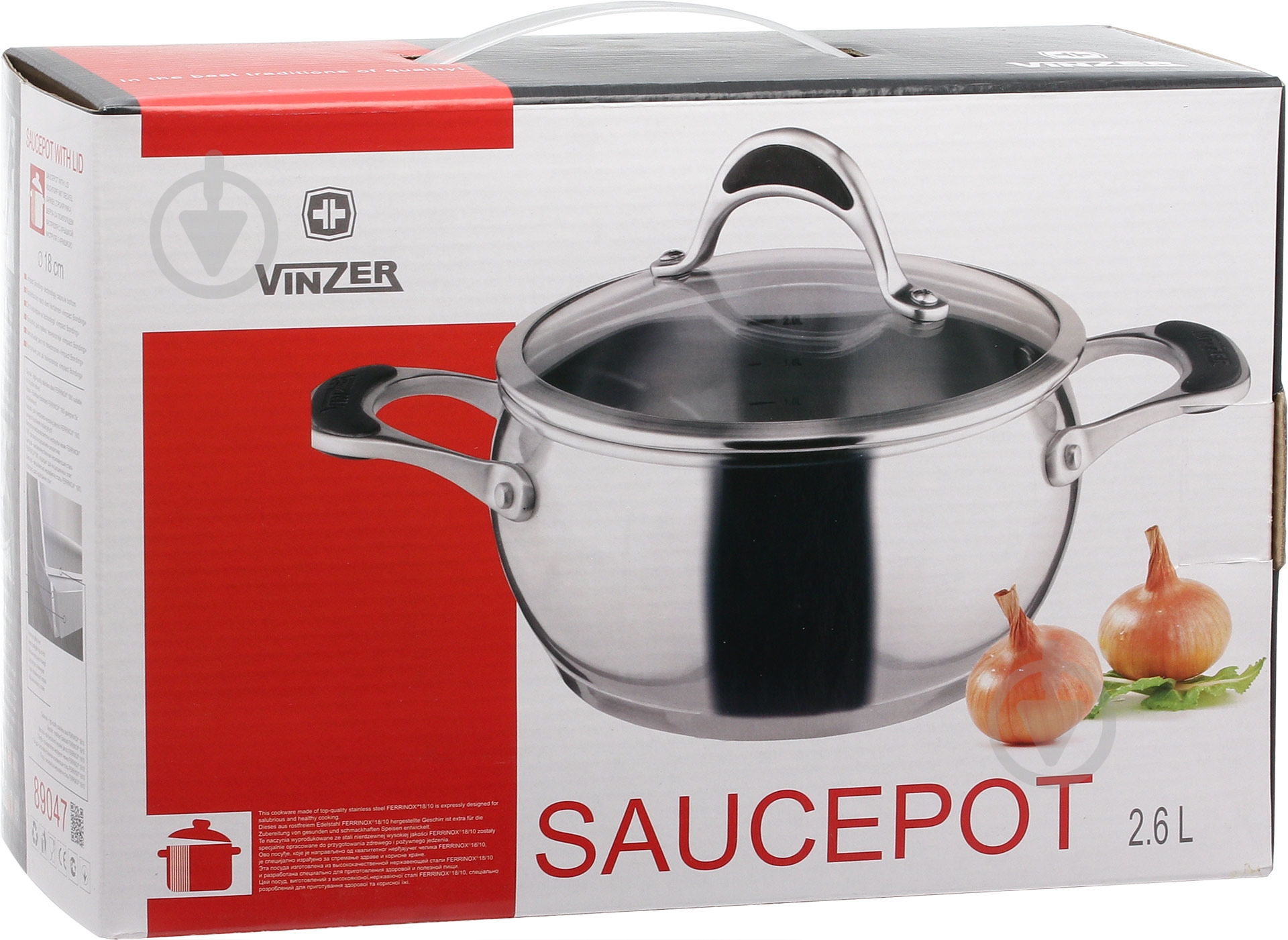 Кастрюля Vinzer Harmony Series 2,6 л - фото 5 Кастрюля Vinzer Harmony Series 2,6 л - фото 5