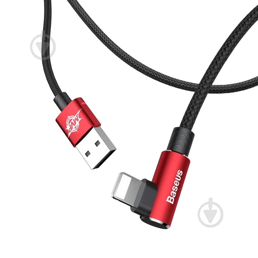 Кабель BASEUS MVP Elbow Type Cable USB for IP 2 A 1 м красный (CALMVP-09) - фото 3