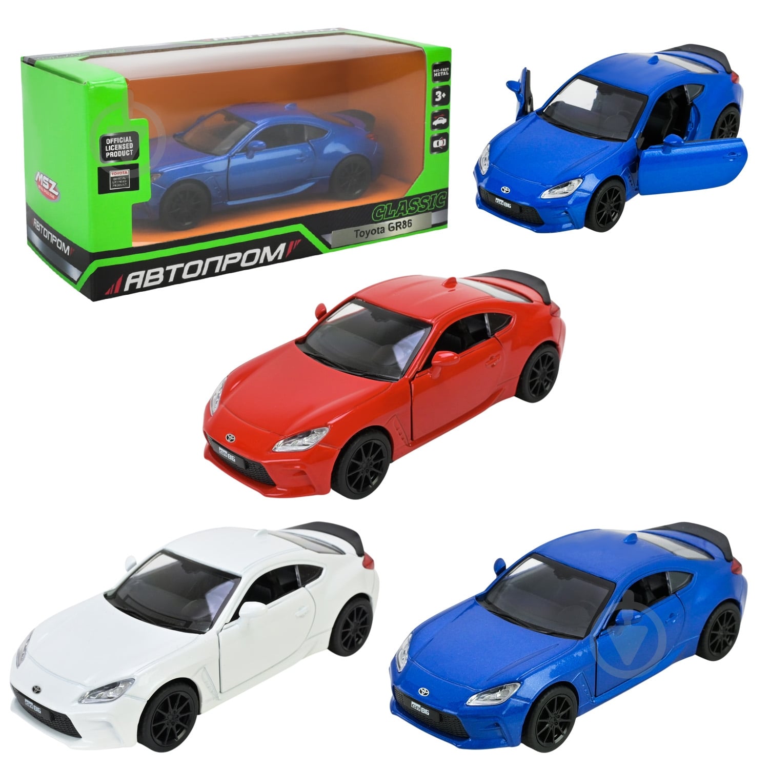 ᐉ Автомодель Автопром 1:32 Toyota GR86 10015 • Купить в Киеве