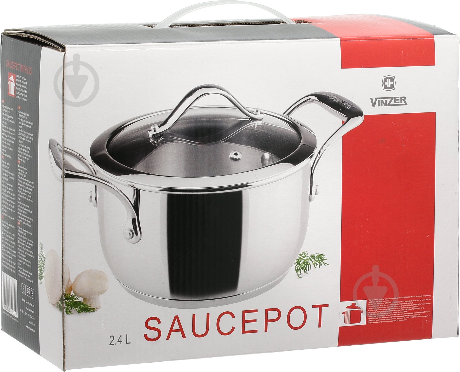 Кастрюля Vinzer Chef Series 2,4 л - фото 5