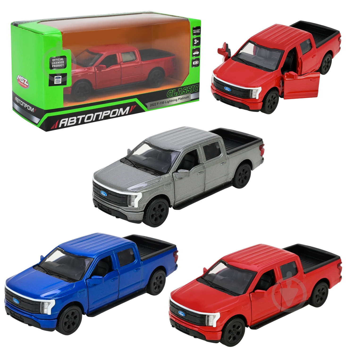 Автомодель Автопром 1:32 F-150 Lightning Platinum 10017 - фото 1