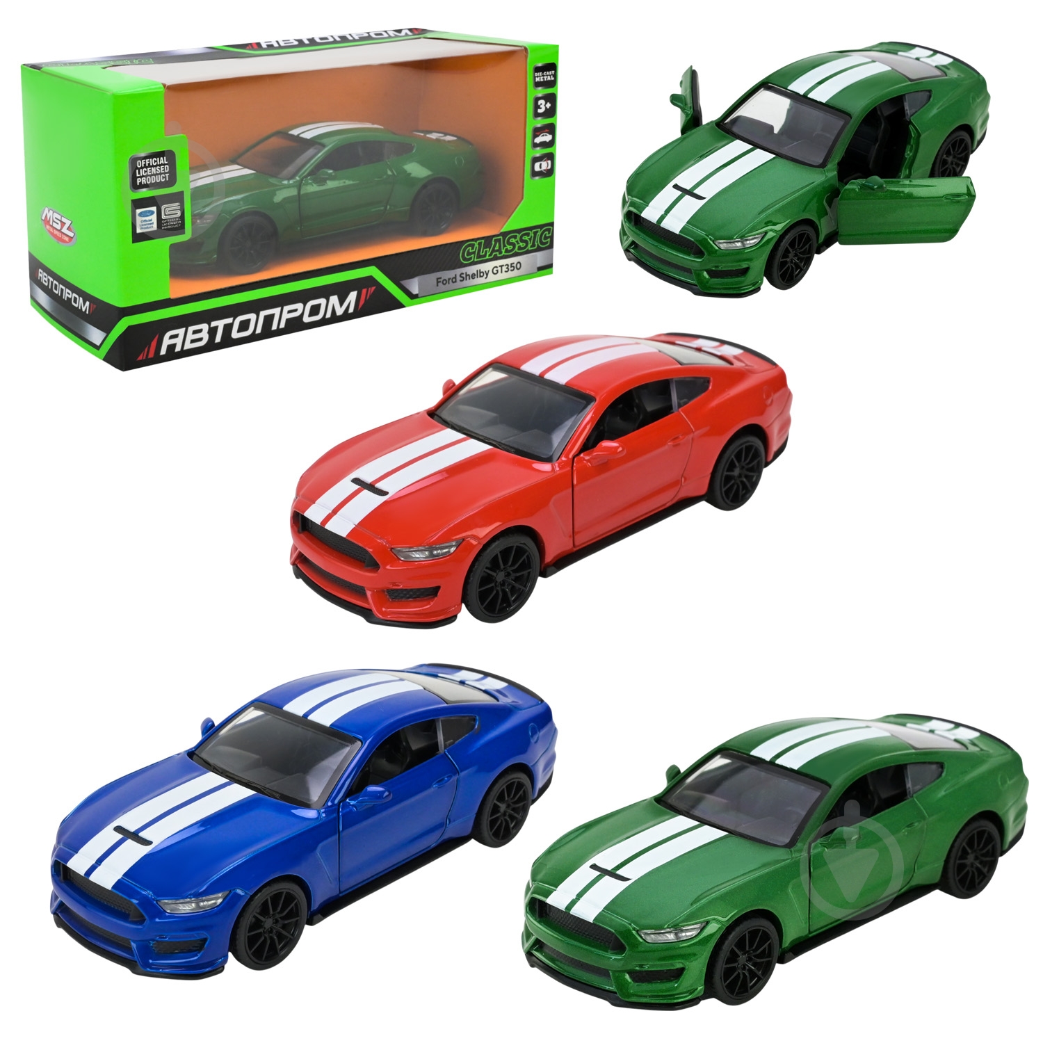 Автомодель Автопром 1:32 Ford Shelby GT350 10021 - фото 1
