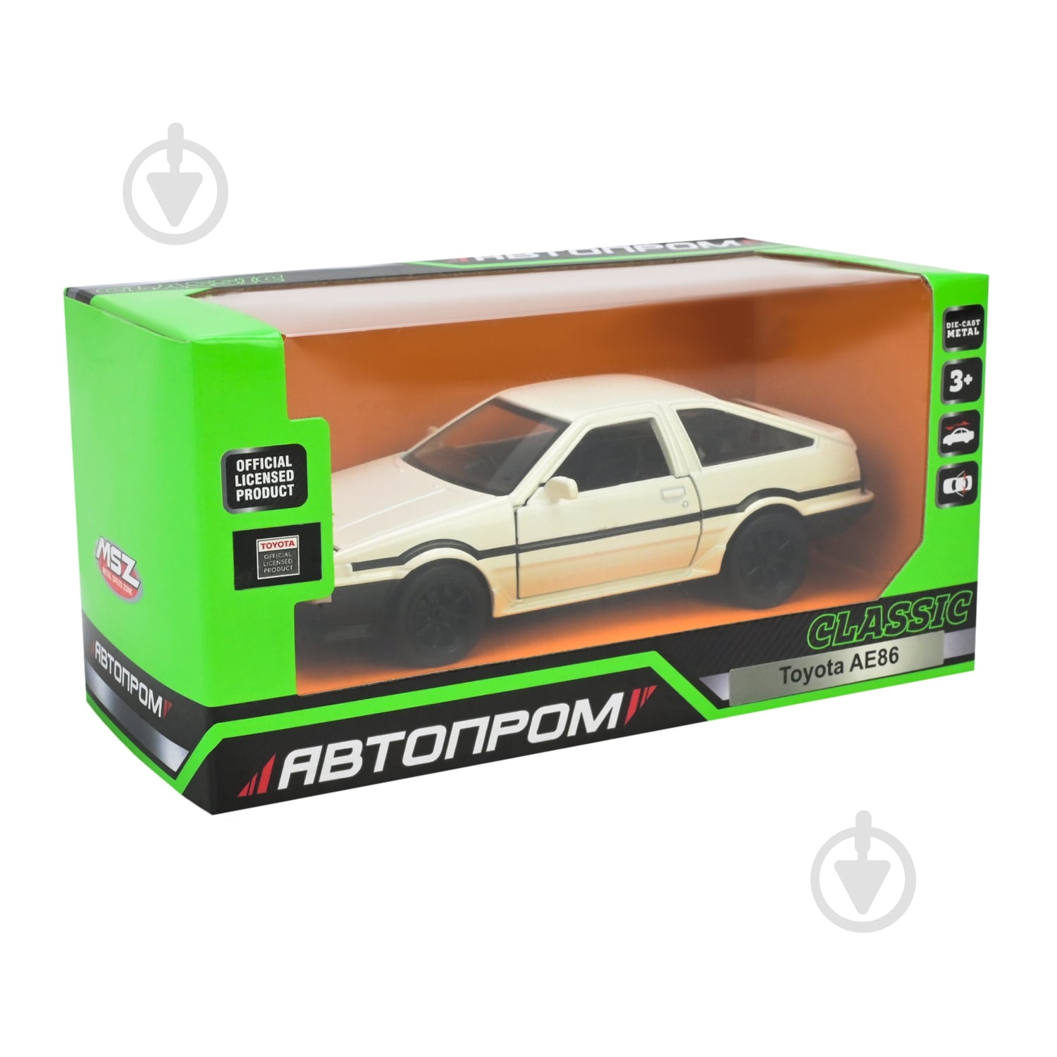 Автомодель Автопром 1:32 Toyota AE86 10022 - фото 9
