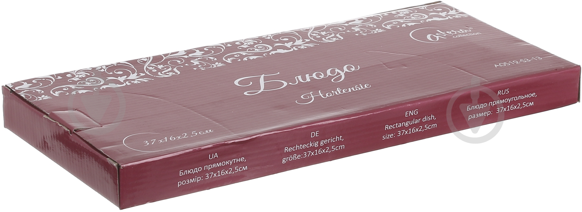 Блюдо прямоугольное Astera Hortensie 37х16х2.5 см A0512-S3-13 - фото 3