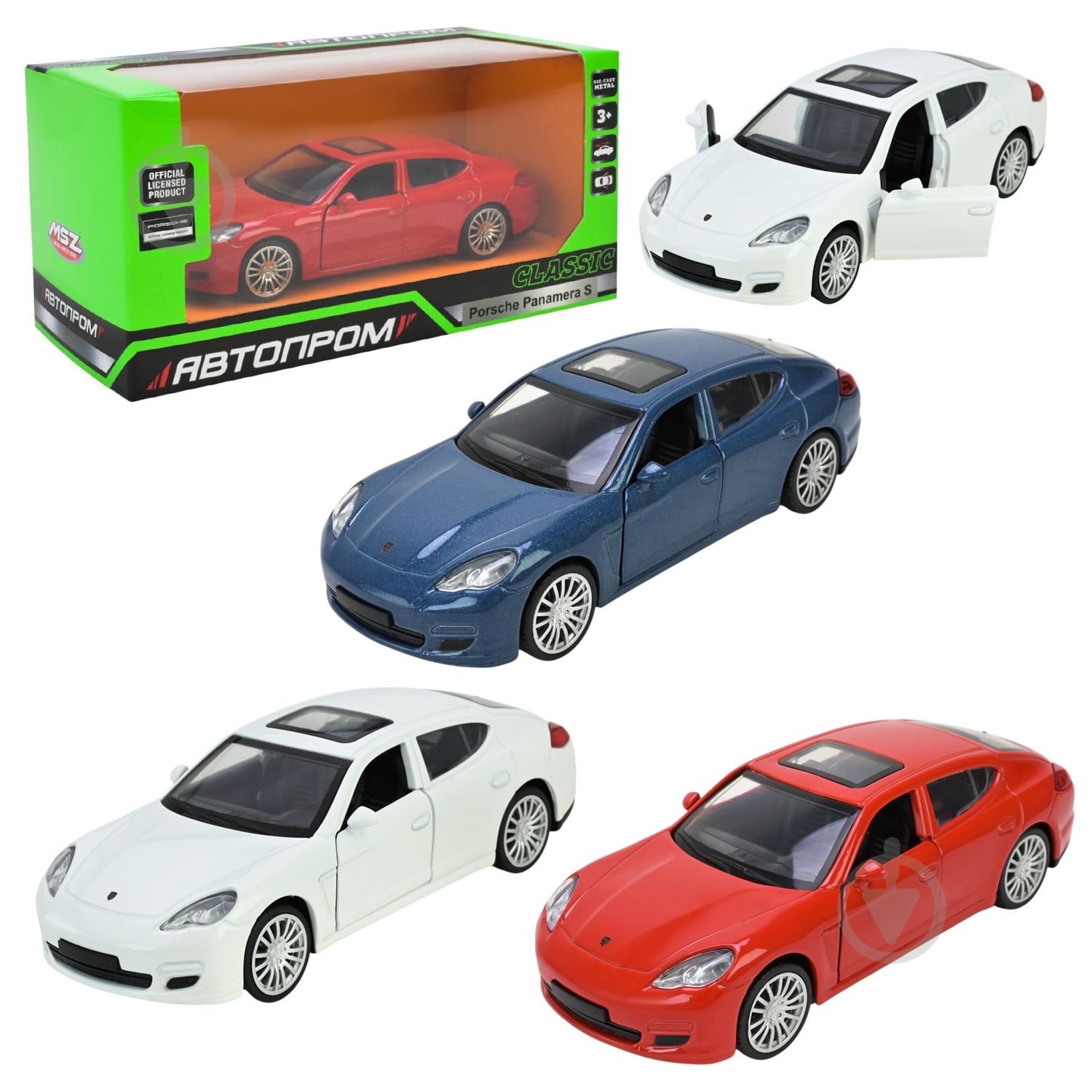 Автомодель Автопром 1:32 Porsche Panamera S 10023 - фото 1