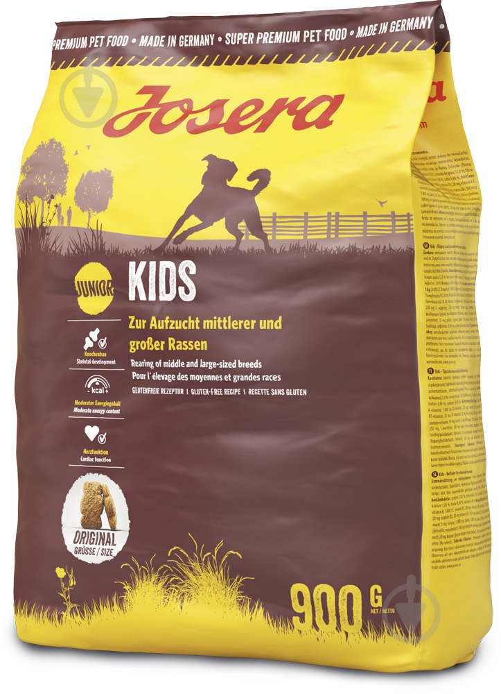 Корм для всех пород Josera Kids для собак 2-20 мес 0,9 кг 900 г - фото 1 Корм для всех пород Josera Kids для собак 2-20 мес 0,9 кг 900 г - фото 1