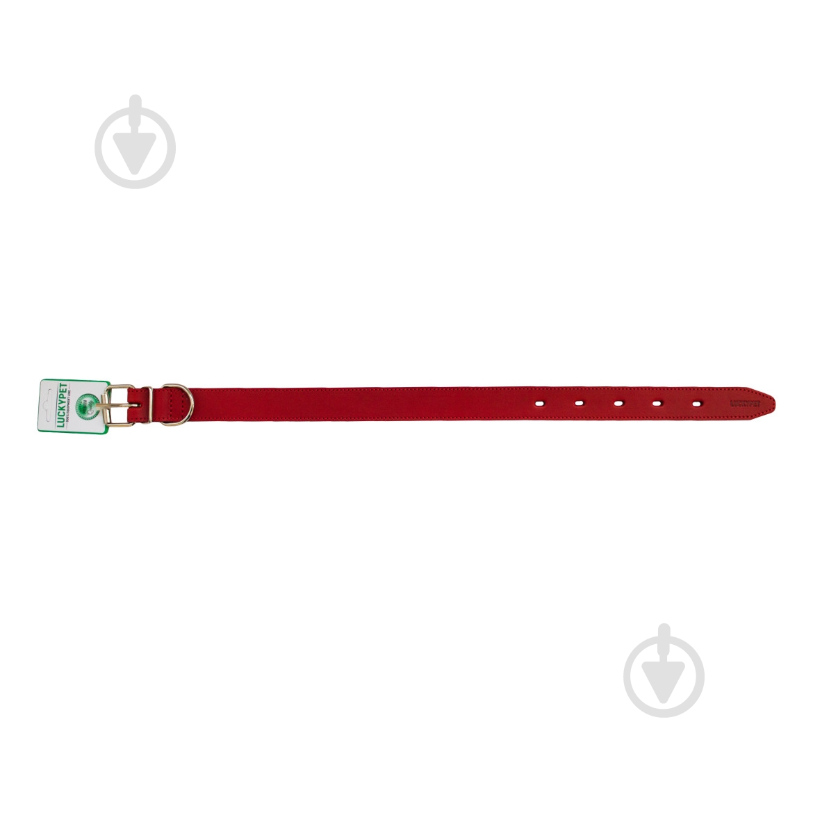 Ошейник Lucky Pet шитый 2,0/32-42 красный - фото 2 Ошейник Lucky Pet шитый 2,0/32-42 красный - фото 2