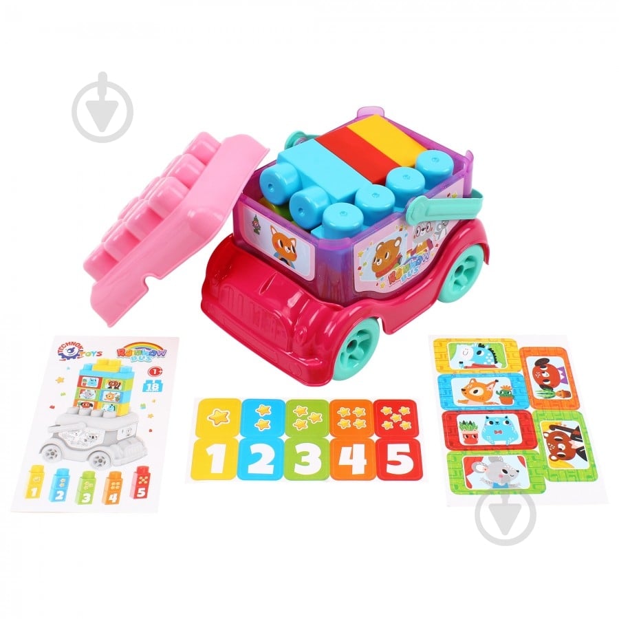 Игрушка-конструктор ТехноК Автобус 0396 - фото 4