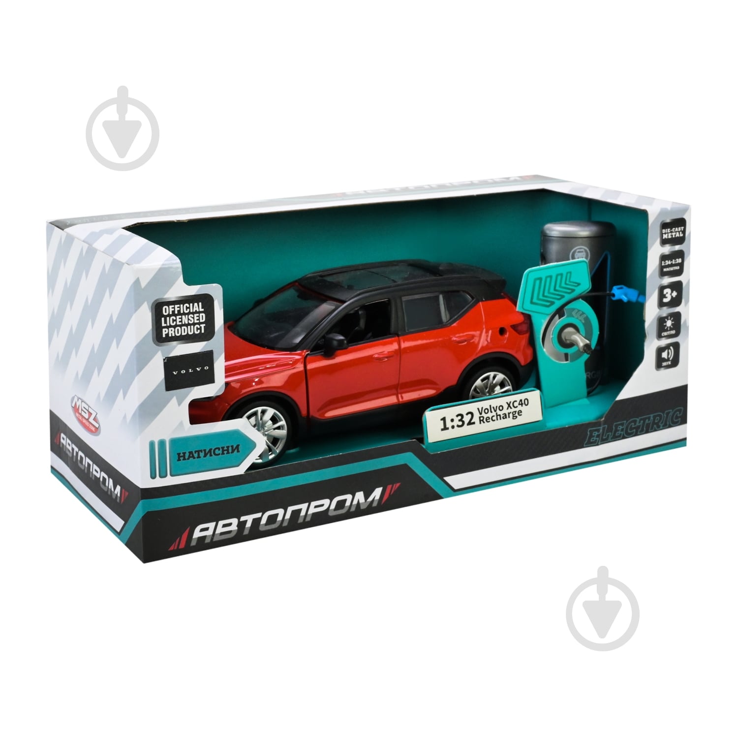 Автомодель Автопром 1:32 Volvo XC40 Recharge 68703 - фото 8