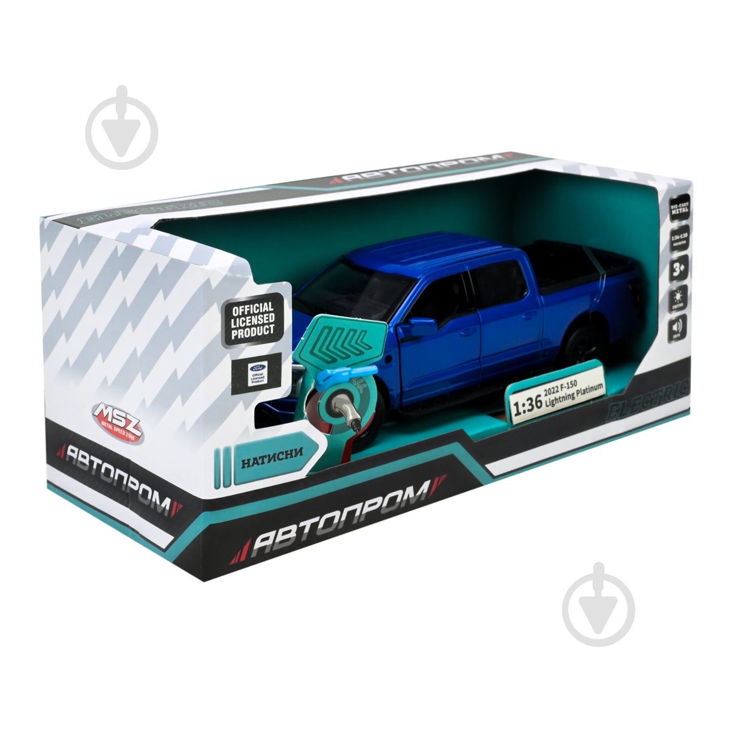 Автомодель Автопром 1:36 Ford F-150 Lightning 68726 - фото 7