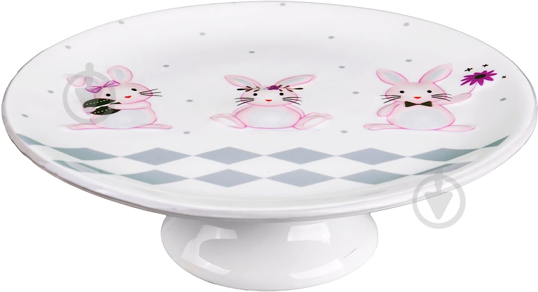 Тортовница Lefard Rabbits Pink 940-155 - фото 1 Тортовница Lefard Rabbits Pink 940-155 - фото 1