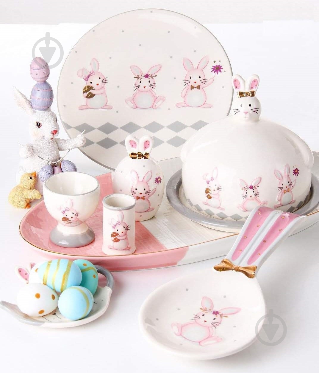 Тортовница Lefard Rabbits Pink 940-155 - фото 2 Тортовница Lefard Rabbits Pink 940-155 - фото 2