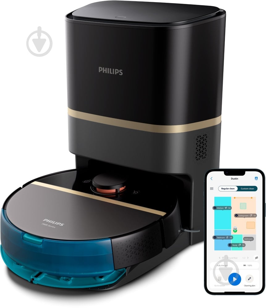 ВИТРИНА! Робот-пылесос Philips XU7100/01 black - фото 1 ВИТРИНА! Робот-пылесос Philips XU7100/01 black - фото 1