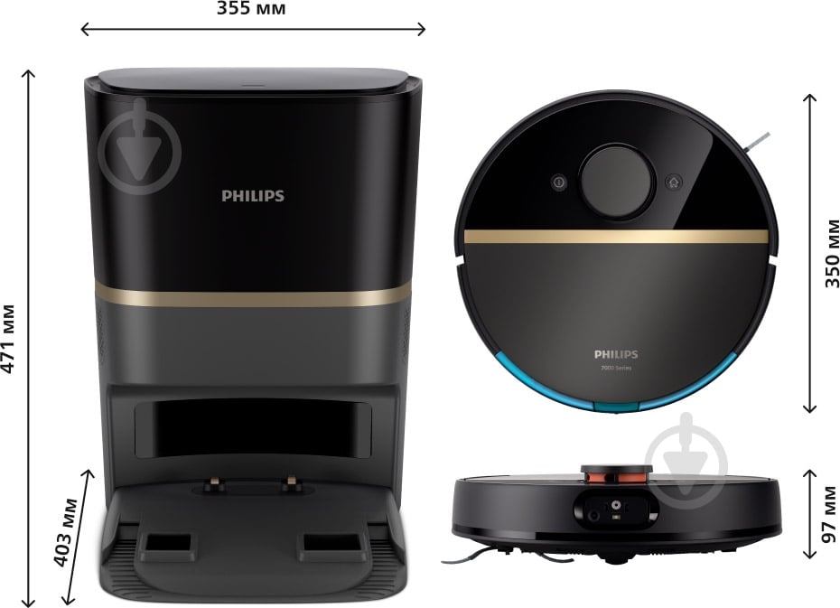 ВИТРИНА! Робот-пылесос Philips XU7100/01 black - фото 12 ВИТРИНА! Робот-пылесос Philips XU7100/01 black - фото 12